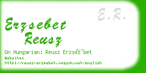 erzsebet reusz business card